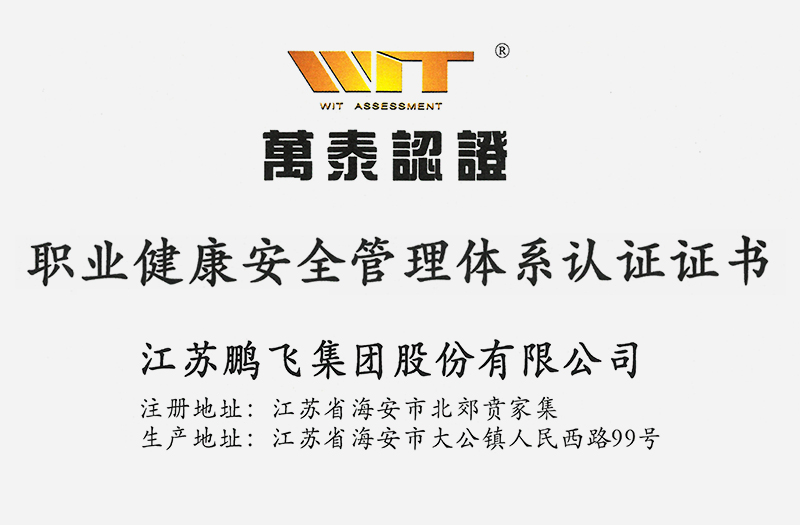 （2024年10月）職業(yè)健康安全管理體系認證證書